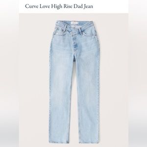 Abercrombie & Fitch Curve Love High Rise Dad Jean
